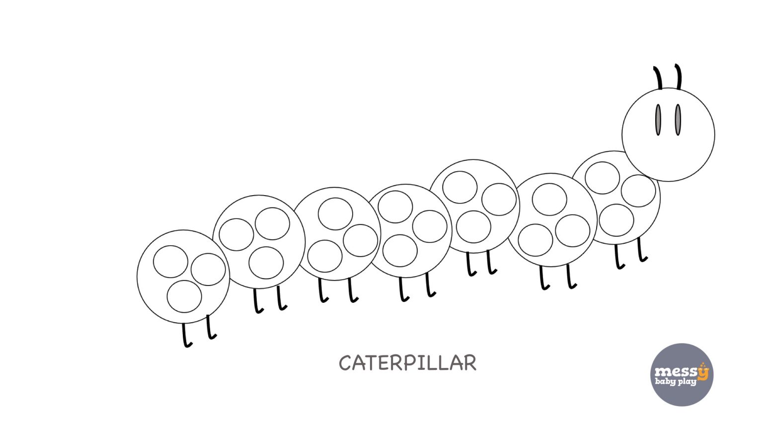 Dot Sheet: Caterpillar – Messy Baby Play